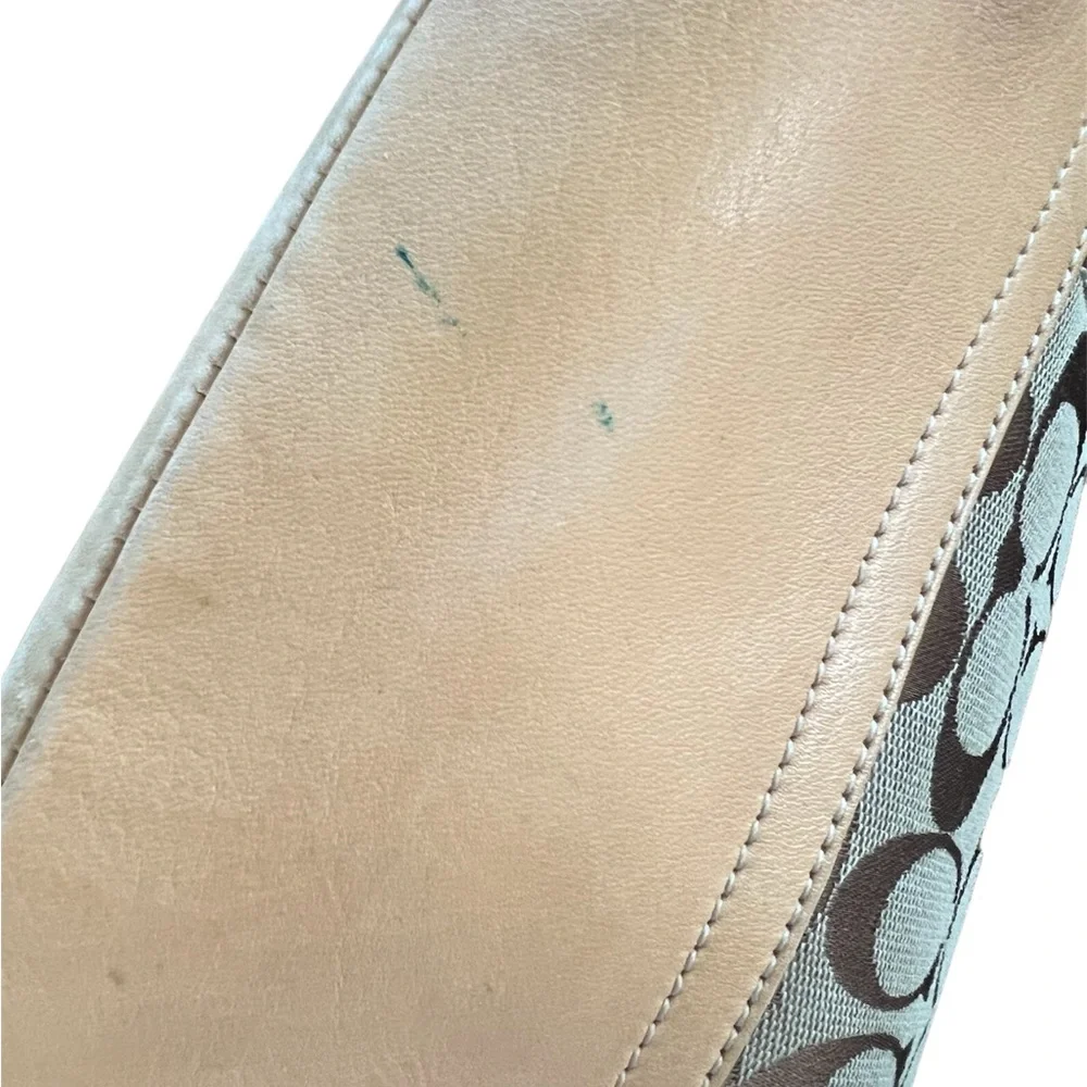 Coach Signature Brown Jacquard 2 Way Bag - Picture 9 of 12